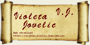 Violeta Jovelić vizit kartica
